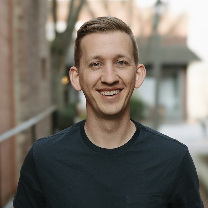 Brody Medford, pastor at Gateway Church in Waynesville, NC, smiling